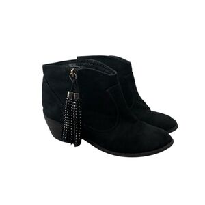 Wonder Nation Black Tassel Kids Ankle Boots